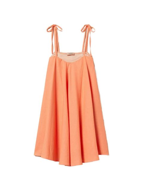 TWINSET tie straps dress - Orange - zdjęcie produktu nr 1