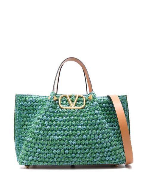 Valentino Garavani VLogo tote bag - Blue - zdjęcie produktu nr 1