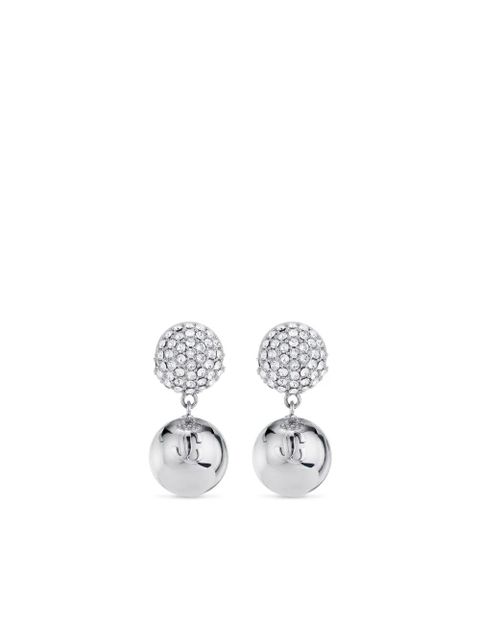 Jimmy Choo embossed logo earrings - Silver - zdjęcie produktu nr 1