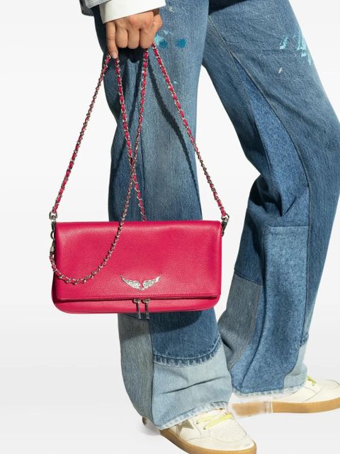 Zadig&Voltaire Rock leather shoulder bag - Pink
