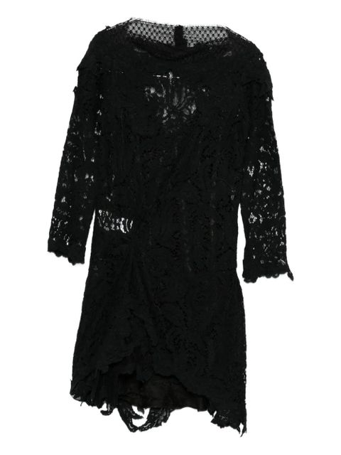 ISABEL MARANT Rubiana floral-lace midi dress - Black