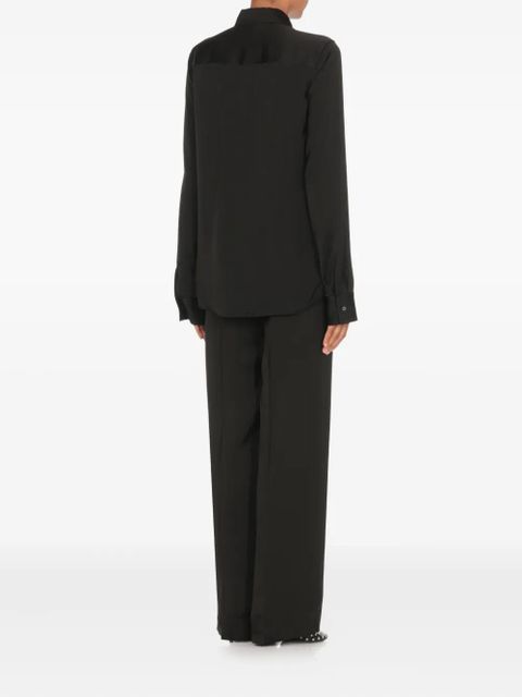 Jil Sander long-sleeved collared shirt - Black