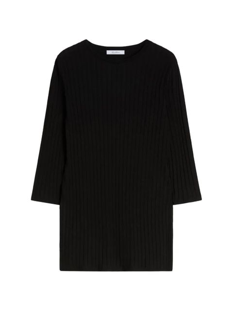 Max Mara ribbed-knit T-shirt - Black - zdjęcie produktu nr 1