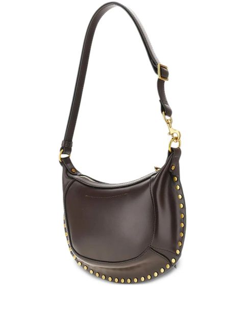 ISABEL MARANT Oskan Moon studded shoulder bag - Brown - zdjęcie produktu nr 1