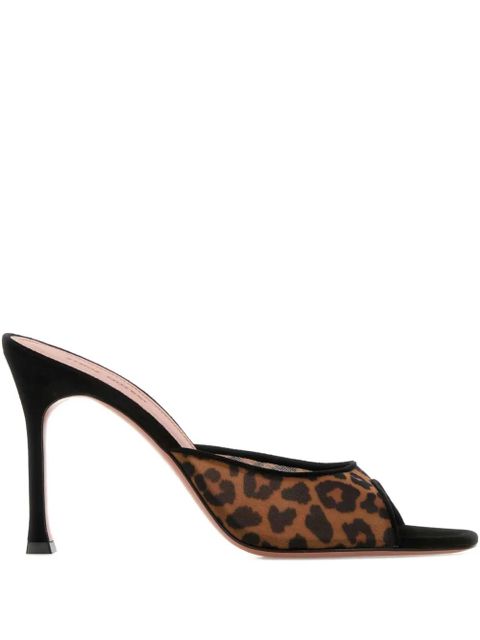 Amina Muaddi 95mm Alexa sandals - Brown