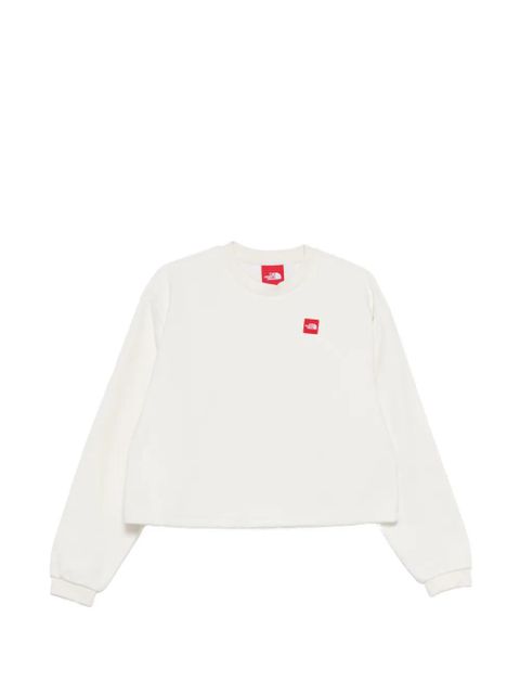 The North Face cropped logo-detail sweatshirt - Neutrals
