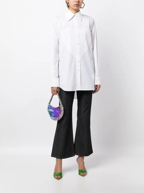 AREA Heart-Bib Tuxedo cotton shirt - White - zdjęcie produktu nr 2