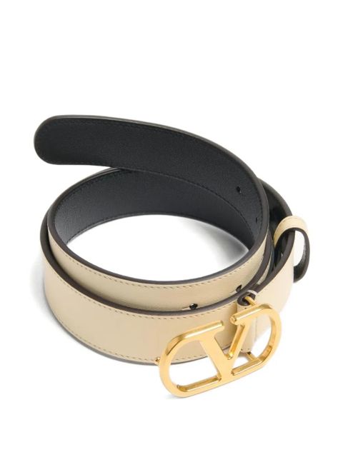 Valentino Garavani 30mm VLogo Signature belt - Neutrals