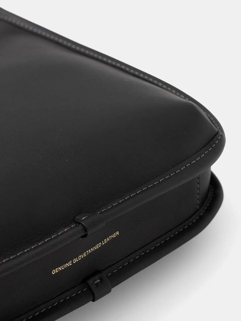 Coach torebka skórzana kolor czarny CAF11