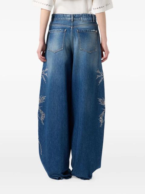 Blumarine embellished jeans - Blue