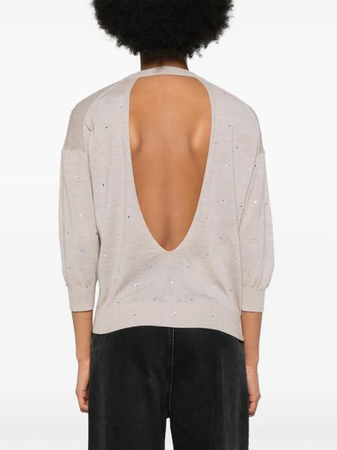 Zadig&Voltaire Kansy knittted wool jumper - Neutrals