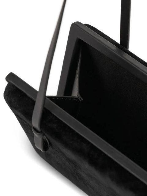 TOTEME magnetic closure shoulder bag - Black