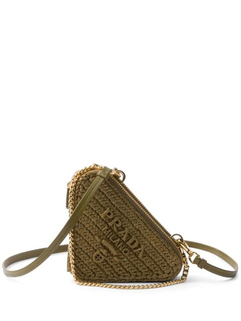 Prada Woven fabric mini-pouch - Green - zdjęcie produktu nr 1
