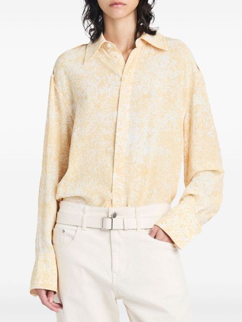 Proenza Schouler Norman abstract-pattern shirt - Yellow