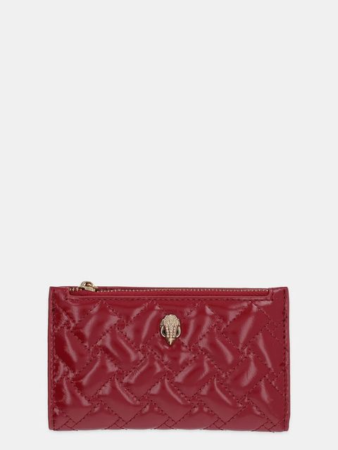 Kurt Geiger London portfel skórzany KENSINGTON damski kolor bordowy 4703950319 - zdjęcie produktu nr 1