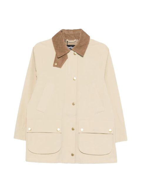 Barbour Glynis corduroy-collar coat - Neutrals - zdjęcie produktu nr 1
