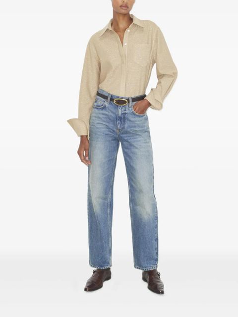 Tory Burch lurex top - Neutrals