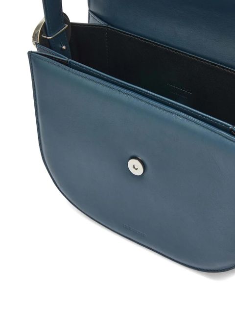 Jil Sander Coin leather crossbody bag - Blue