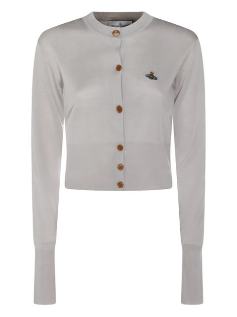 Vivienne Westwood Orb embroidered button cardigan - Grey - zdjęcie produktu nr 1