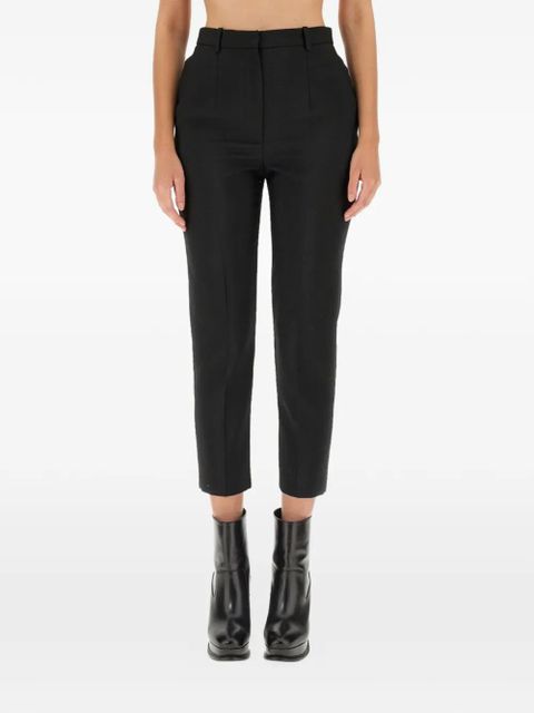Alexander McQueen high-rise cigarette trousers - Black - zdjęcie produktu nr 1