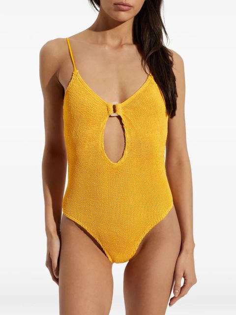 Bond-eye Ring Arden crinkle-effect swimsuit - Yellow - zdjęcie produktu nr 2