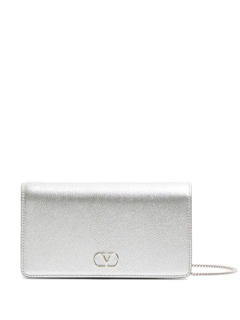 Valentino Garavani mini VLogo shoulder bag - Silver - zdjęcie produktu nr 1