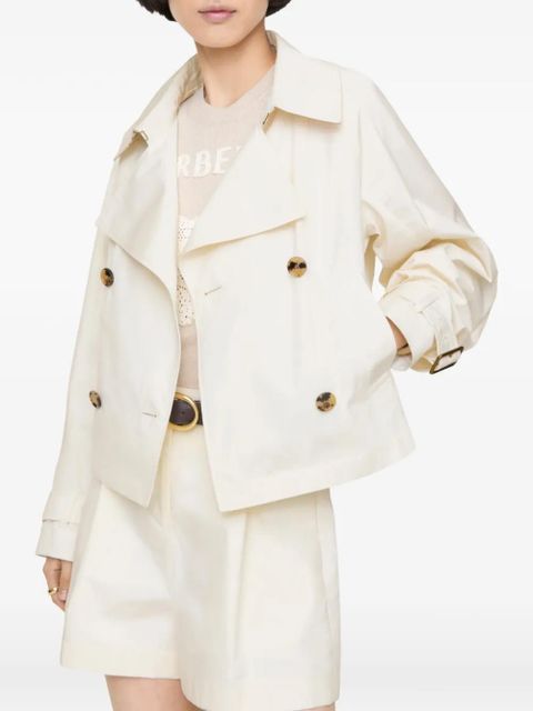 Burberry cropped lightweight Ladybrook trench jacket​ - Neutrals - zdjęcie produktu nr 2