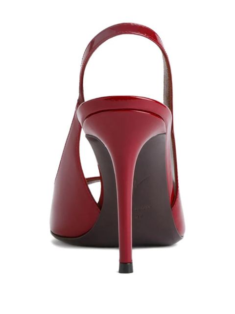 Giuseppe Zanotti 90mm Intriigo peep-toe slingback sandals - Red - zdjęcie produktu nr 2