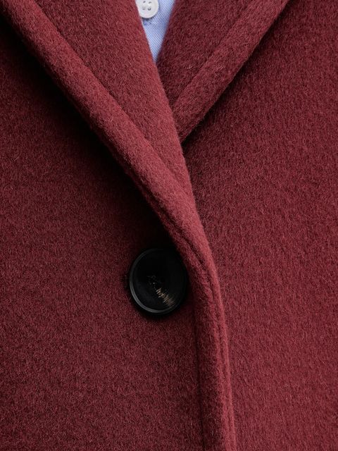 MAX&Co. płaszcz z dodatkiem wełny kolor bordowy 2526016023200