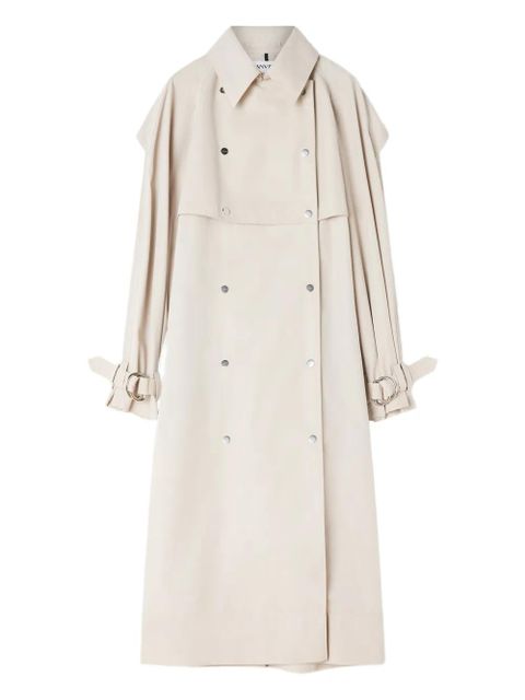 Lanvin double-breasted belted coat - Neutrals - zdjęcie produktu nr 1