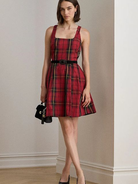 Lauren Ralph Lauren sukienka kolor czerwony mini rozkloszowana 253979940 - zdjęcie produktu nr 1