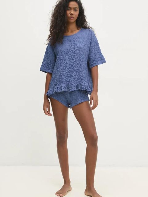 Answear.LAB piżama damska kolor granatowy