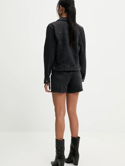 Answear.LAB kurtka jeansowa kolor czarny przejściowa - zdjęcie produktu nr 2