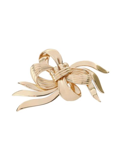 Miu Miu bow-embellishment brooch - Gold - zdjęcie produktu nr 1