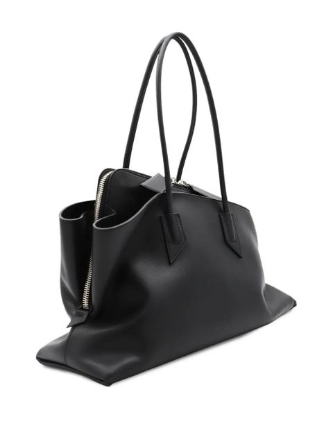 The Attico medium La Passeggiata leather shoulder bag - Black