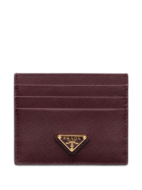 Prada Saffiano leather card holder - Red - zdjęcie produktu nr 1