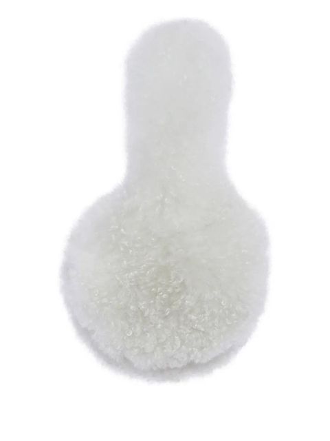 Yves Salomon lamb-shearling earmuffs - White - zdjęcie produktu nr 2