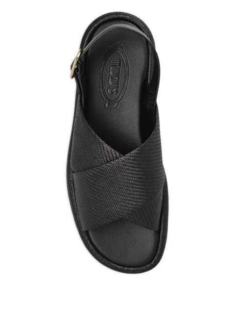 Tod's leather sandals - Black