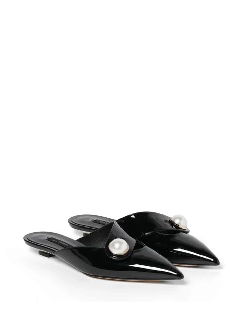 Casadei pearl-detail micro-heel pumps - Black - zdjęcie produktu nr 2