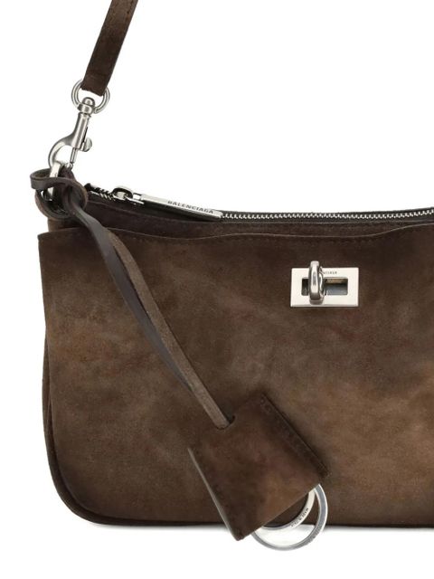 Balenciaga Rodeo suede shoulder bag - Brown