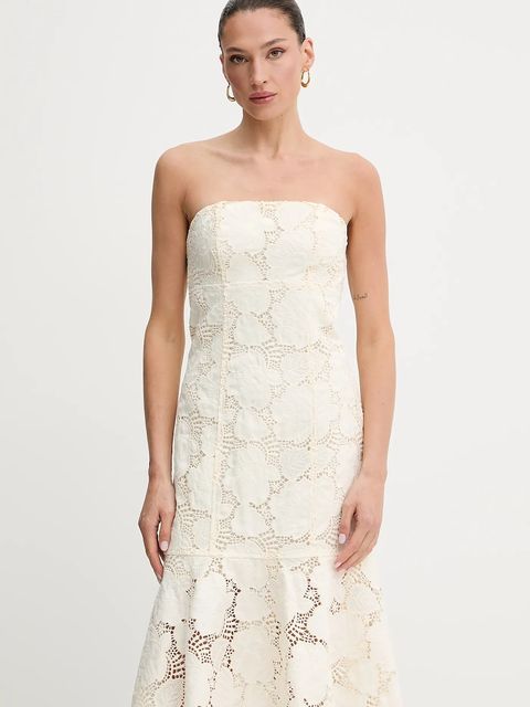 Guess sukienka MAISY kolor beżowy mini dopasowana W5GK0S WH6I0 - zdjęcie produktu nr 1