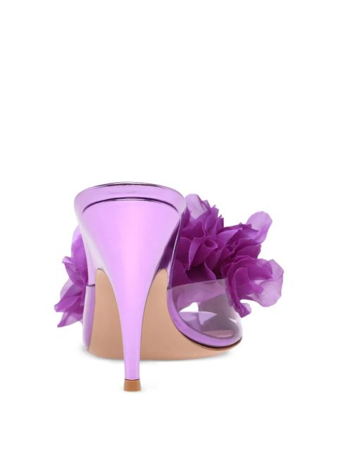 Gianvito Rossi Igea floral sandals - Purple - zdjęcie produktu nr 2