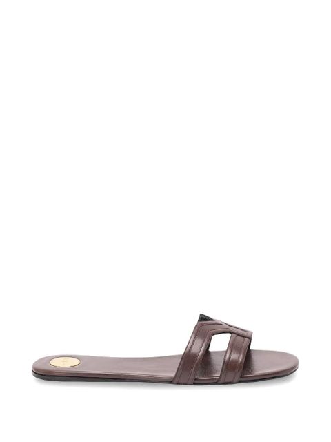 Saint Laurent Mabrouka flat sandals - Brown - zdjęcie produktu nr 1
