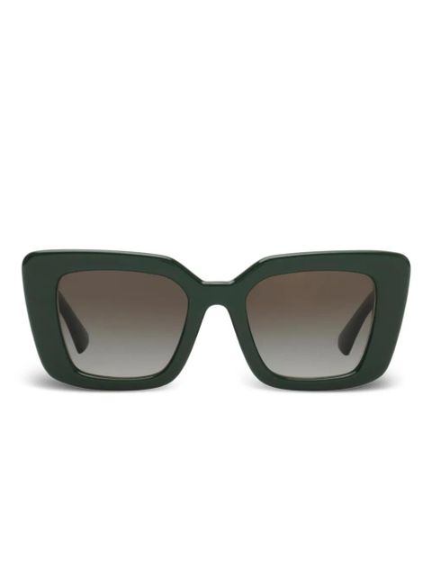 Burberry Eyewear EKD oversize-frame logo sunglasses - Green - zdjęcie produktu nr 1