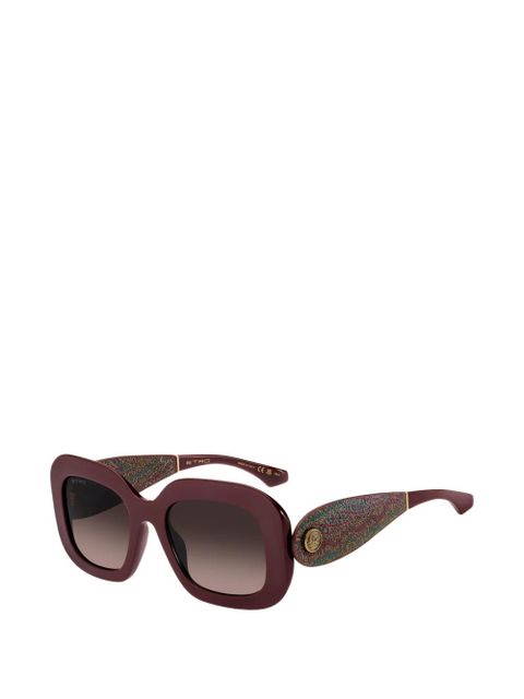 ETRO oval-frame sunglasses - Red - zdjęcie produktu nr 2