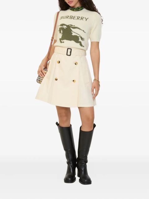 Burberry buckle-belt mini skirt - Neutrals