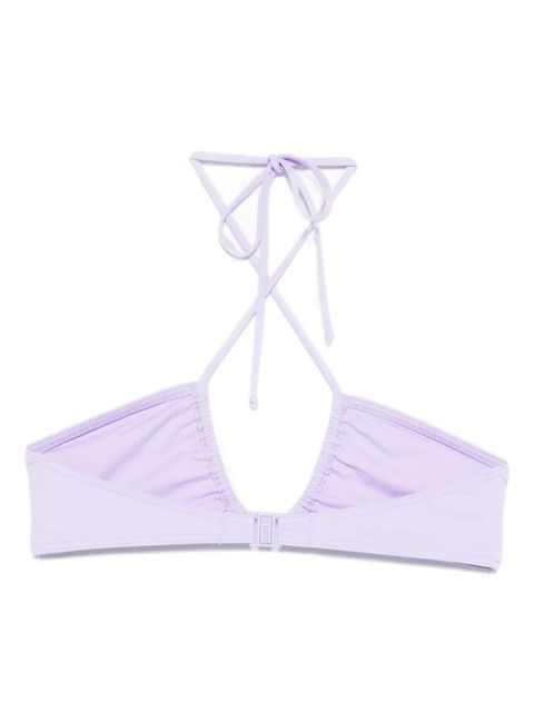 MC2 Saint Barth cross-straps halterneck bikini top - Purple - zdjęcie produktu nr 2
