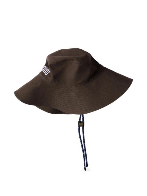 Miu Miu denim hat - Brown - zdjęcie produktu nr 2