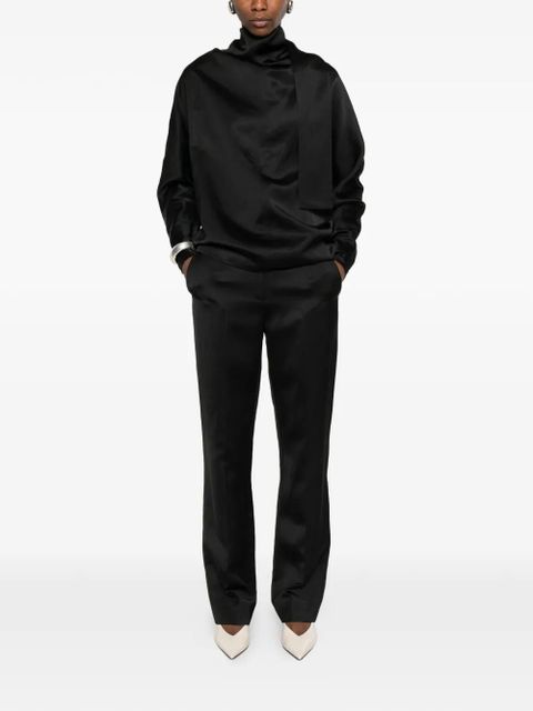 TOTEME cowl-neck blouse - Black - zdjęcie produktu nr 2