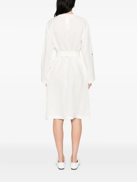 Max Mara belted midi dress - White